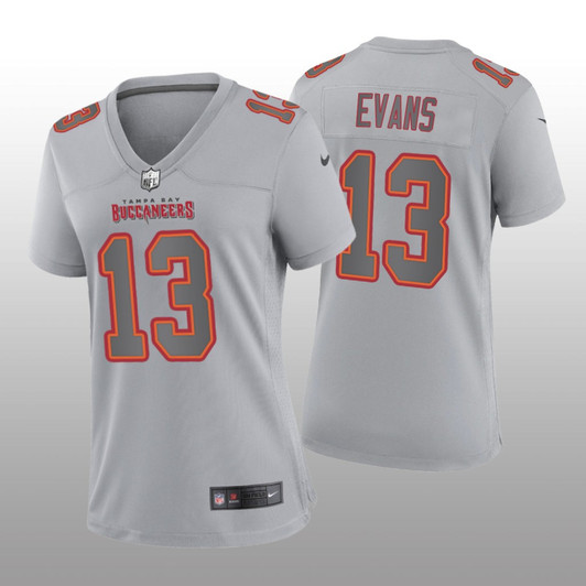 [FULLY STITCHED] Tampa Bay Buccaneers Mike Evans Gray Atmosphere Style 2 Limited Football Jersey 