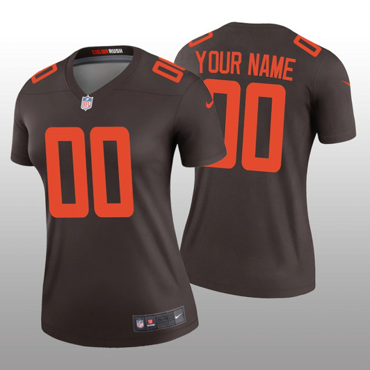 [FULLY STITCHED] Cleveland Browns Brown Alternate Limited Football Jersey 