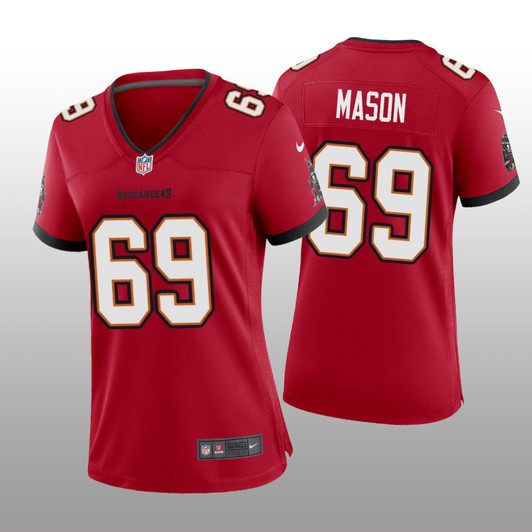 [FULLY STITCHED] Tampa Bay Buccaneers Shaq Mason Red Style 2 Limited Football Jersey 