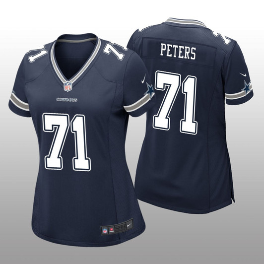 [FULLY STITCHED] Dallas Cowboys Jason Peters Navy Limited Football Jersey 