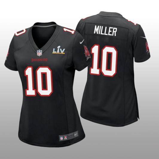 [FULLY STITCHED] Tampa Bay Buccaneers Scotty Miller Black Super Bowl LV Limited Football Jersey 