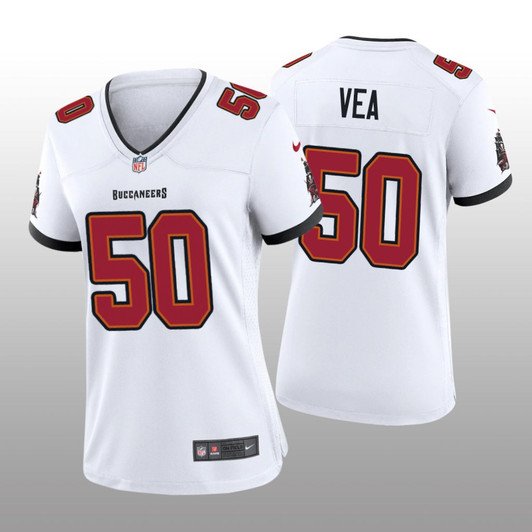 [FULLY STITCHED] Tampa Bay Buccaneers Vita Vea White Style 2 Limited Football Jersey 