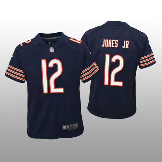 [FULLY STITCHED] Chicago Bears Velus Jones Jr Navy Limited Football Jersey 
