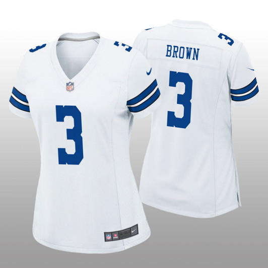 [FULLY STITCHED] Dallas Cowboys Anthony Brown White Limited Football Jersey 