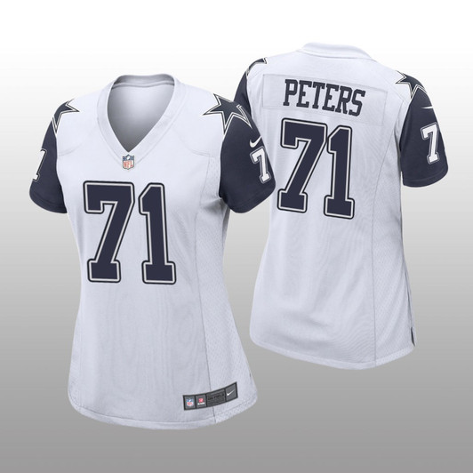 [FULLY STITCHED] Dallas Cowboys Jason Peters White Alternate Limited Football Jersey 