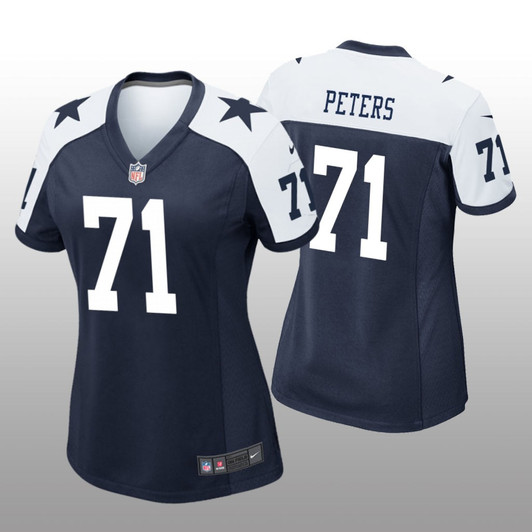 [FULLY STITCHED] Dallas Cowboys Jason Peters Navy Alternate Limited Football Jersey 
