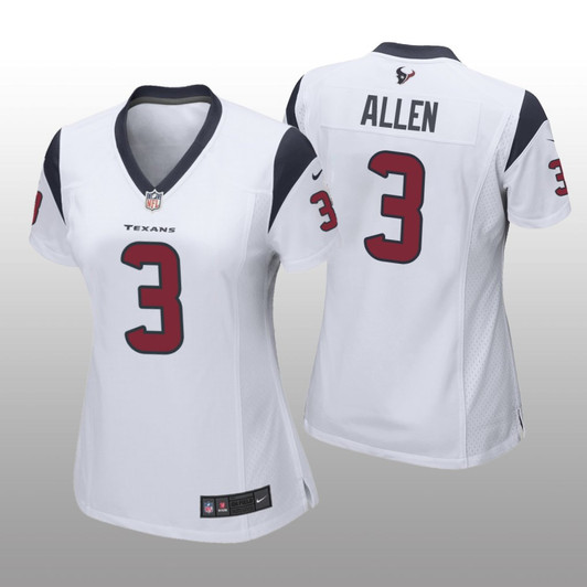 [FULLY STITCHED] Houston Texans Kyle Allen White Limited Football Jersey 