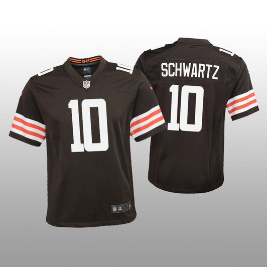 [FULLY STITCHED] Cleveland Browns Anthony Schwartz Brown Style 2 Limited Football Jersey 