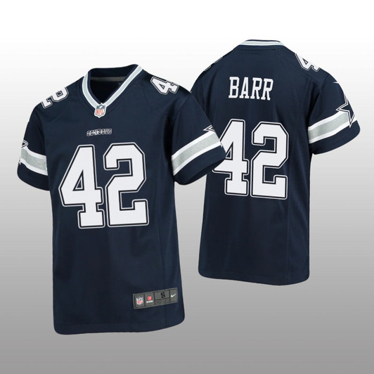 [FULLY STITCHED] Dallas Cowboys Anthony Barr Navy Style 2 Limited Football Jersey 