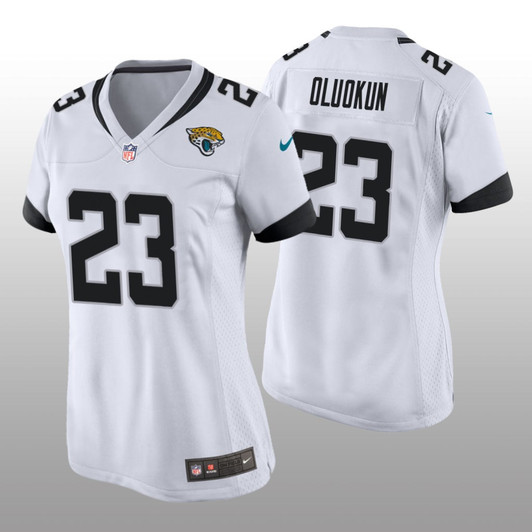[FULLY STITCHED] Jacksonville Jaguars Foyesade Oluokun White Limited Football Jersey 