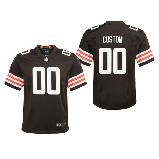 [FULLY STITCHED] Cleveland Browns Brown Style 3 Limited Football Jersey 
