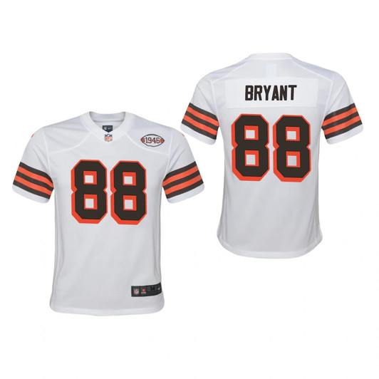 [FULLY STITCHED] Cleveland Browns Harrison Bryant White 1946 Collection Style 2 Limited Football Jersey 