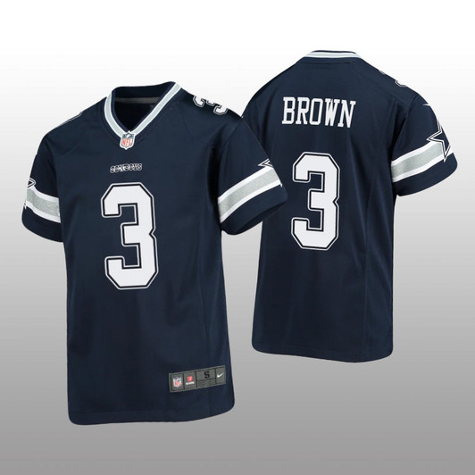 [FULLY STITCHED] Dallas Cowboys Anthony Brown Navy Style 2 Limited Football Jersey 