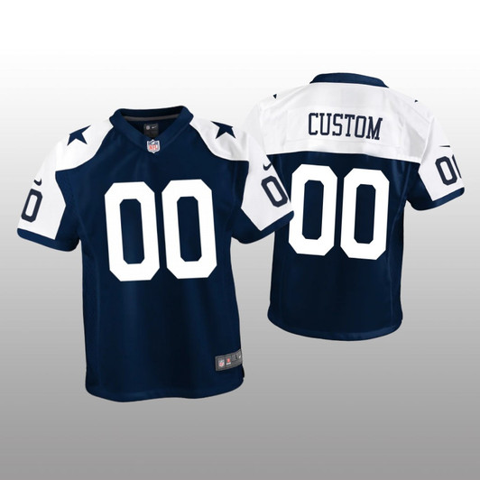 [FULLY STITCHED] Dallas Cowboys Navy Alternate Limited Football Jersey 