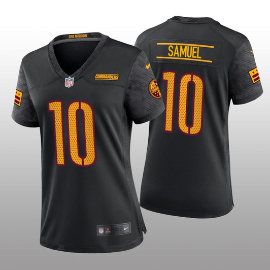 [FULLY STITCHED] Washington Commanders Curtis Samuel Black Alternate Limited Football Jersey 