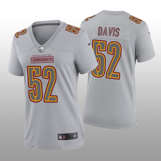 [FULLY STITCHED] Washington Commanders Jamin Davis Gray Atmosphere Limited Football Jersey 