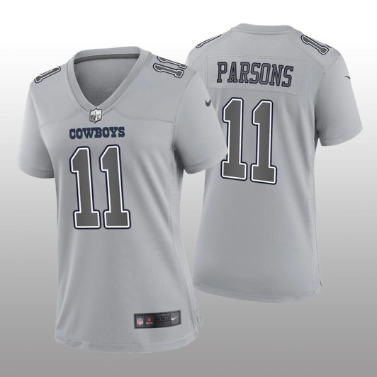 [FULLY STITCHED] Dallas Cowboys Micah Parsons Gray Atmosphere Limited Football Jersey 