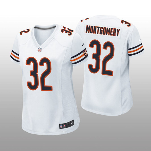 [FULLY STITCHED] Chicago Bears David Montgomery White Draft Limited Football Jersey 