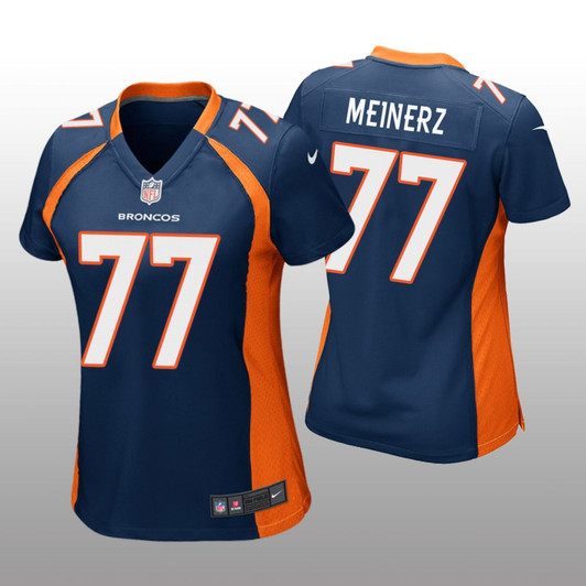 [FULLY STITCHED] Denver Broncos Quinn Meinerz Navy Limited Football Jersey 