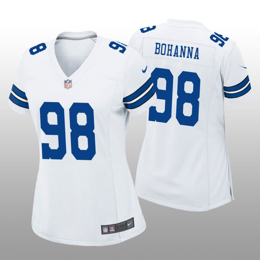 [FULLY STITCHED] Dallas Cowboys Quinton Bohanna White Style 2 Limited Football Jersey 