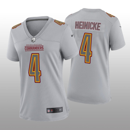 [FULLY STITCHED] Washington Commanders Taylor Heinicke Gray Atmosphere Limited Football Jersey 