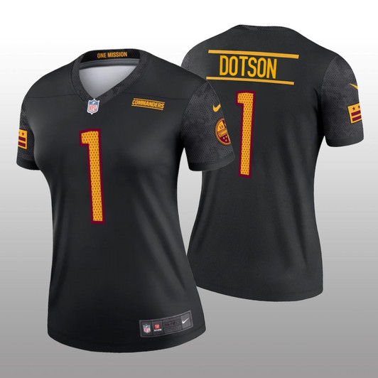 [FULLY STITCHED] Washington Commanders Jahan Dotson Black Alternate Style 2 Limited Football Jersey 