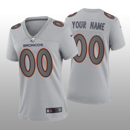 [FULLY STITCHED] Denver Broncos Gray Atmosphere Limited Football Jersey 