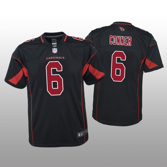 [FULLY STITCHED] Arizona Cardinals James Conner Black Color Rush Style 3 Limited Football Jersey 