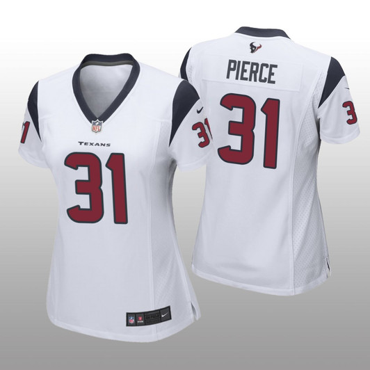 [FULLY STITCHED] Houston Texans Dameon Pierce White Style 3 Limited Football Jersey 