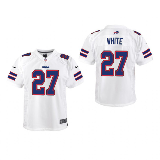 [FULLY STITCHED] Buffalo Bills TreDavious White White Limited Football Jersey 