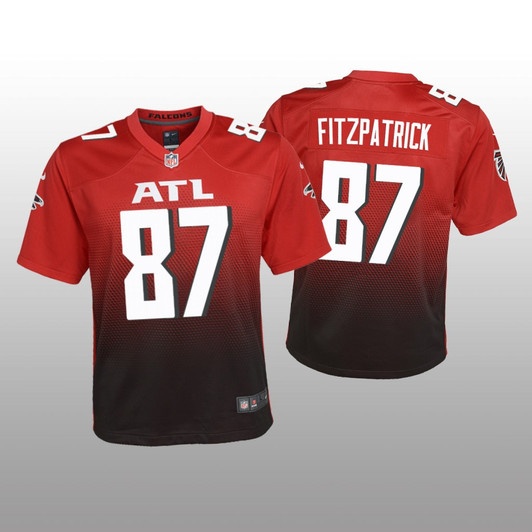 [FULLY STITCHED] Atlanta Falcons John Fitzpatrick Red Alternate Limited Football Jersey 