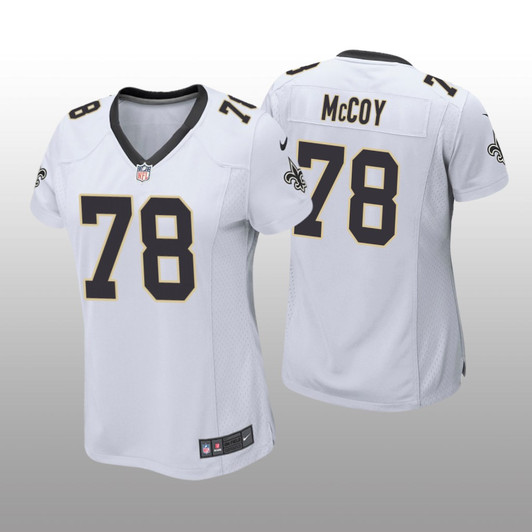 [FULLY STITCHED] New Orleans Saints Erik Mccoy White Draft Limited Football Jersey 