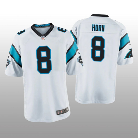 [FULLY STITCHED] Carolina Panthers Jaycee Horn White Limited Football Jersey 