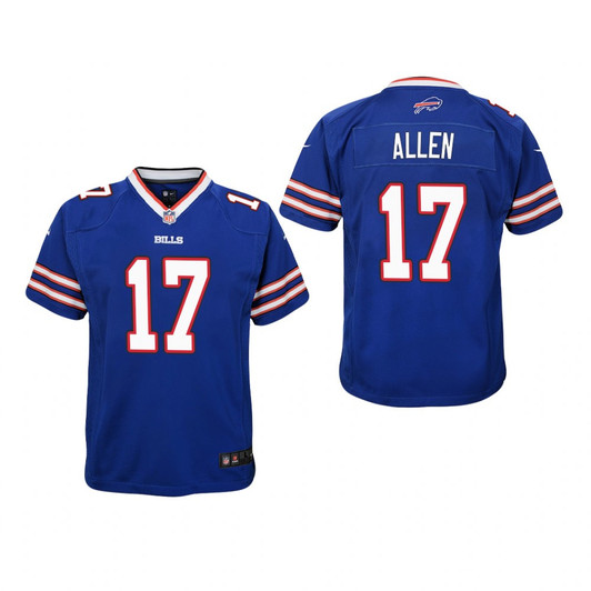 [FULLY STITCHED] Buffalo Bills Josh Allen Royal Style 9 Limited Football Jersey 