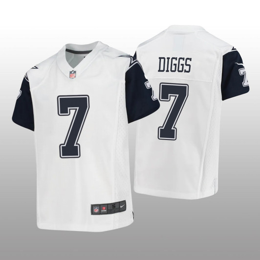 [FULLY STITCHED] Dallas Cowboys Trevon Diggs White Alternate Style 2 Limited Football Jersey 