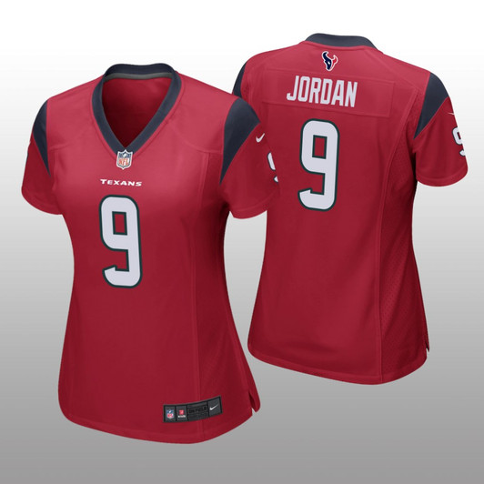 [FULLY STITCHED] Houston Texans Brevin Jordan Red Limited Football Jersey 