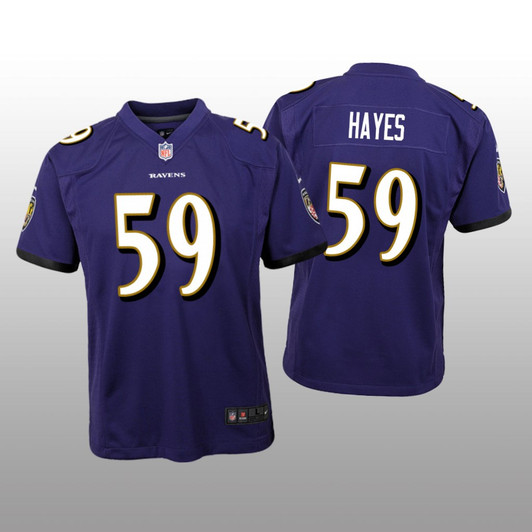 [FULLY STITCHED] Baltimore Ravens Daelin Hayes Purple Limited Football Jersey 