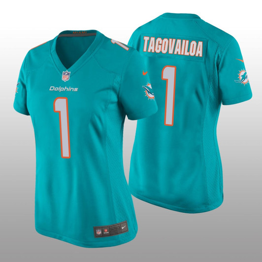[FULLY STITCHED] Miami Dolphins Aqua Draft Tua Tagovailoa Limited Football Jersey 