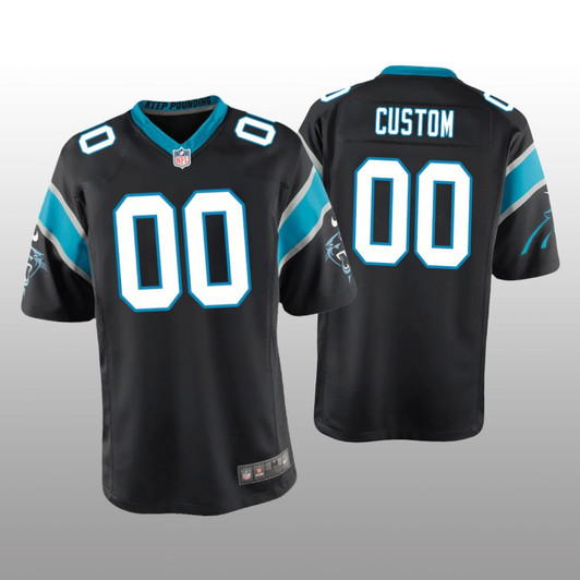 [FULLY STITCHED] Carolina Panthers Black Style 4 Limited Football Jersey 