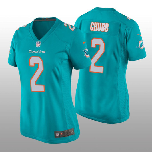 [FULLY STITCHED] Miami Dolphins Bradley Chubb Aqua Limited Football Jersey 