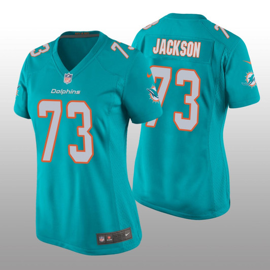 [FULLY STITCHED] Miami Dolphins Aqua Draft Austin Jackson Limited Football Jersey 