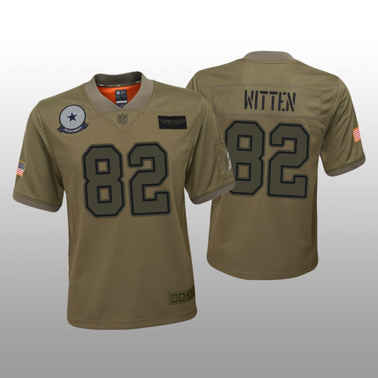 [FULLY STITCHED] Dallas Cowboys Jason Witten Camo Salute To Service Limited Football Jersey 