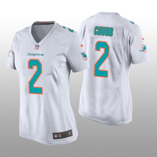 [FULLY STITCHED] Miami Dolphins Bradley Chubb White Limited Football Jersey 