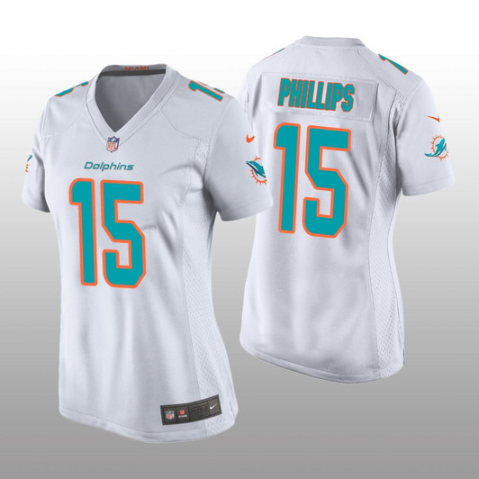 [FULLY STITCHED] Miami Dolphins Jaelan Phillips White Limited Football Jersey 