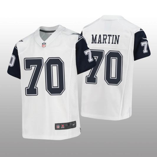[FULLY STITCHED] Dallas Cowboys Zack Martin White Alternate Style 2 Limited Football Jersey 