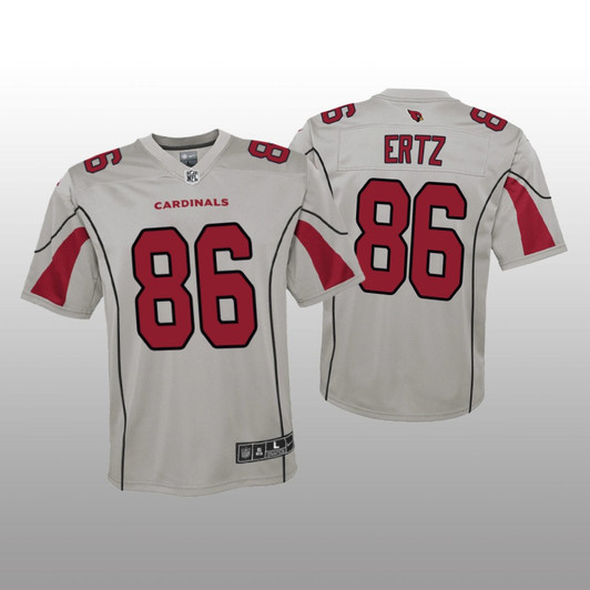 [FULLY STITCHED] Arizona Cardinals Zach Ertz Silver Inverted Limited Football Jersey 