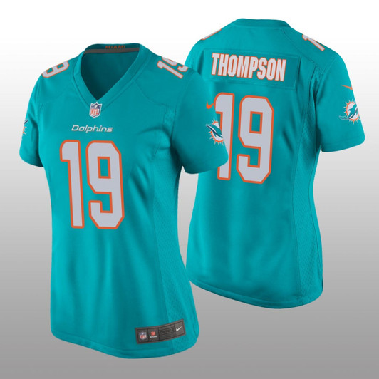 [FULLY STITCHED] Miami Dolphins Skylar Thompson Aqua Limited Football Jersey 