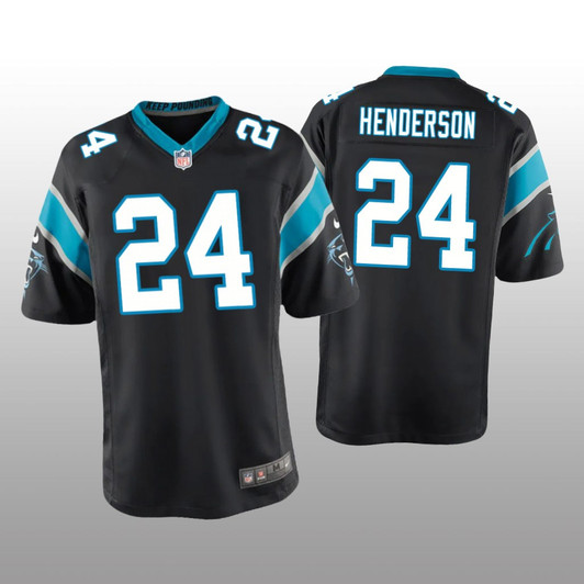 [FULLY STITCHED] Carolina Panthers CJ Henderson Black Limited Football Jersey 