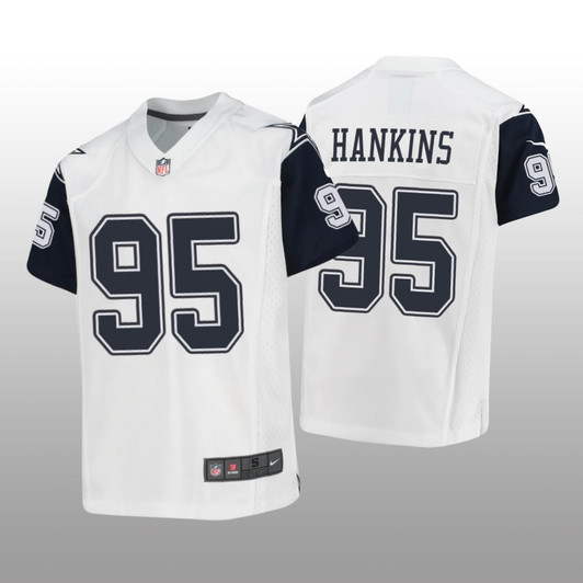 [FULLY STITCHED] Dallas Cowboys Johnathan Hankins White Alternate Style 2 Limited Football Jersey 