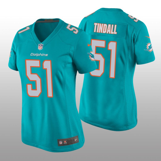 [FULLY STITCHED] Miami Dolphins Channing Tindall Aqua Limited Football Jersey 
